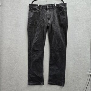 Levi's 514 Men Jeans 36X30 Black Denim Straight Fit 29" Inseam